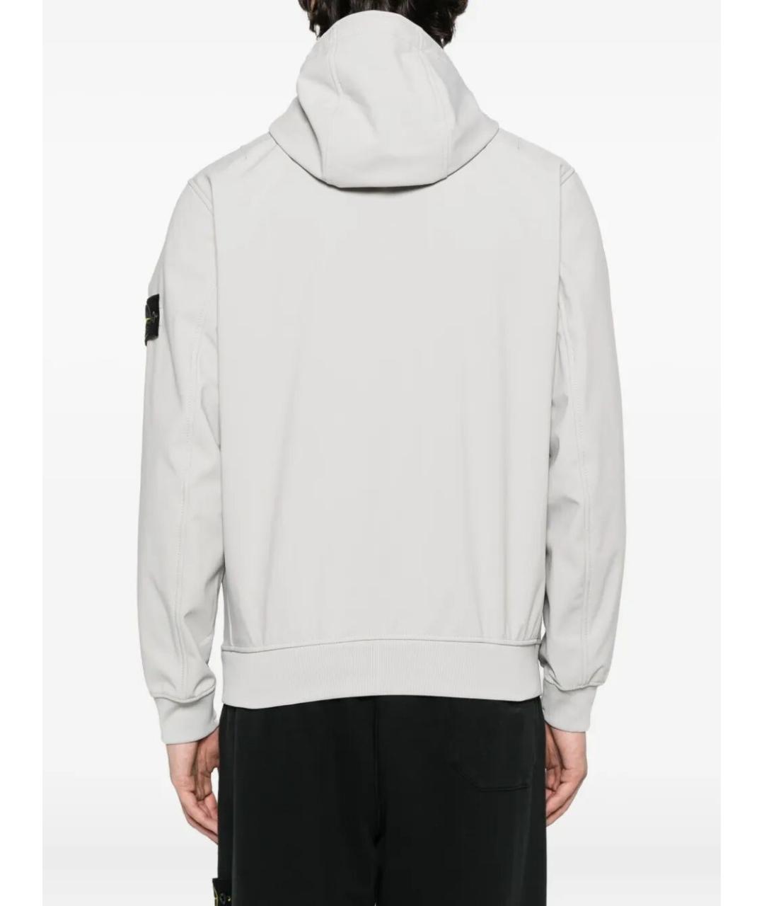 STONE ISLAND Серая полиэстеровая куртка, фото 3