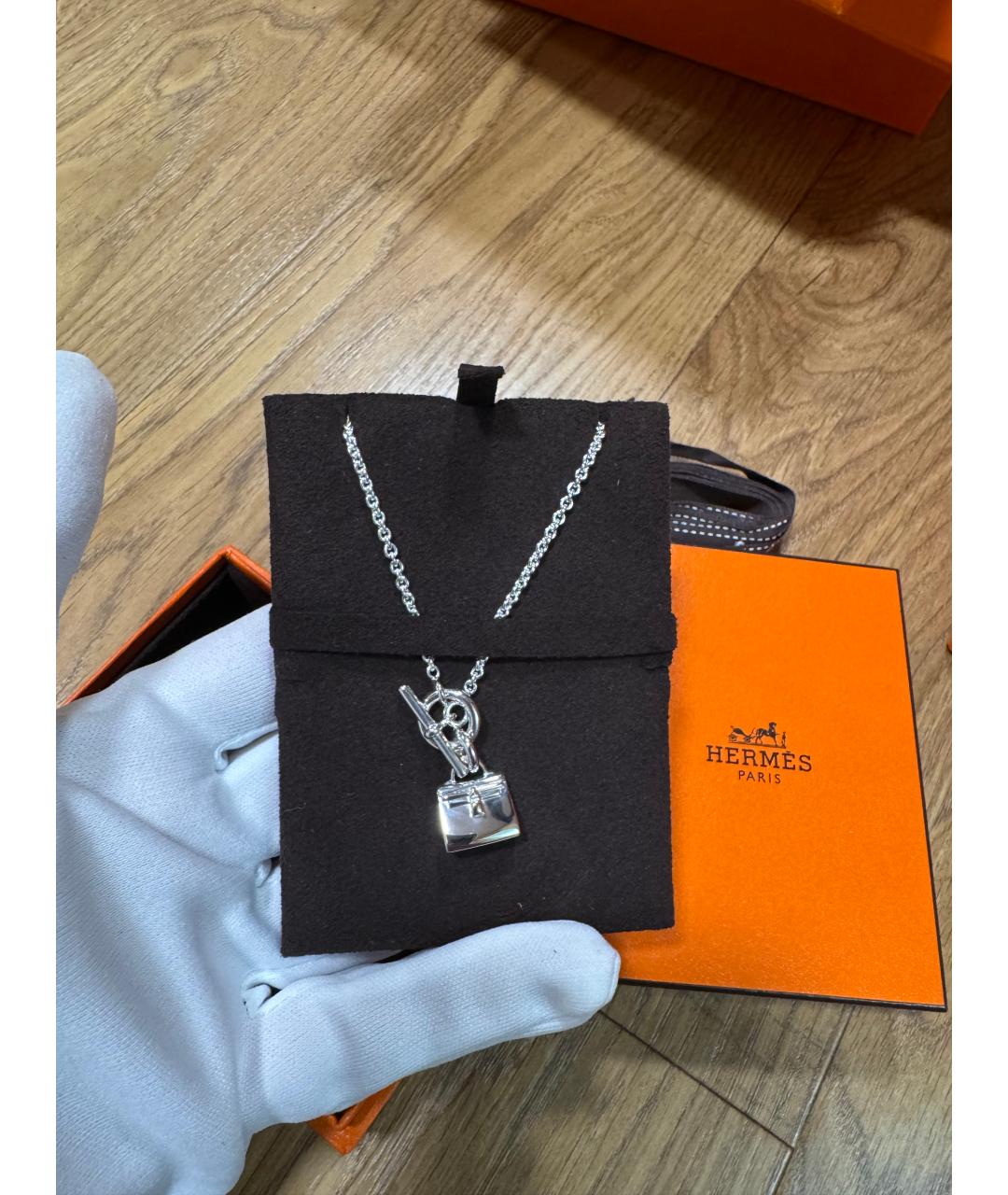 HERMES Серебряная серебряная подвеска, фото 3