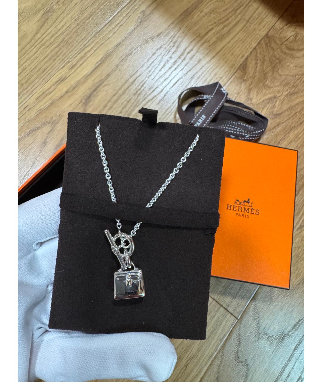 HERMES Серебряная серебряная подвеска, фото 2