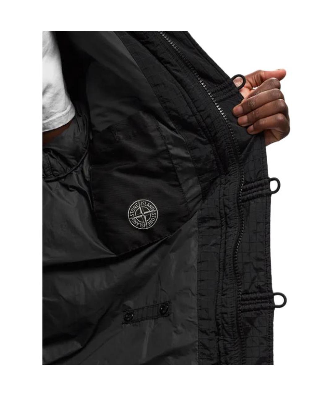 STONE ISLAND Черный пуховик, фото 5