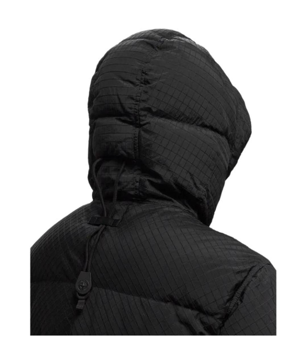 STONE ISLAND Черный пуховик, фото 4