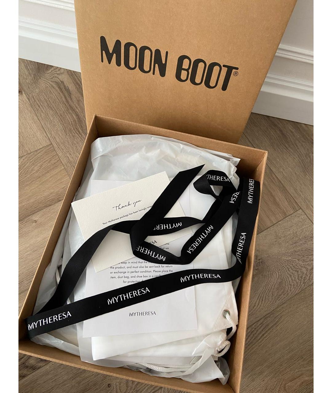 MOON BOOT Хаки текстильные ботинки, фото 6