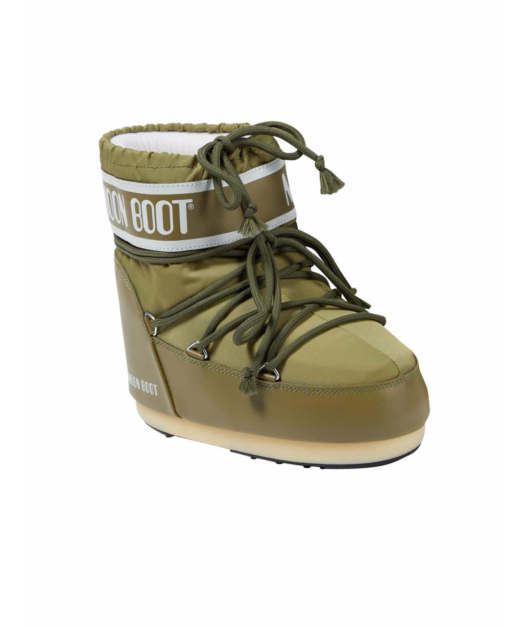 MOON BOOT Хаки текстильные ботинки, фото 1