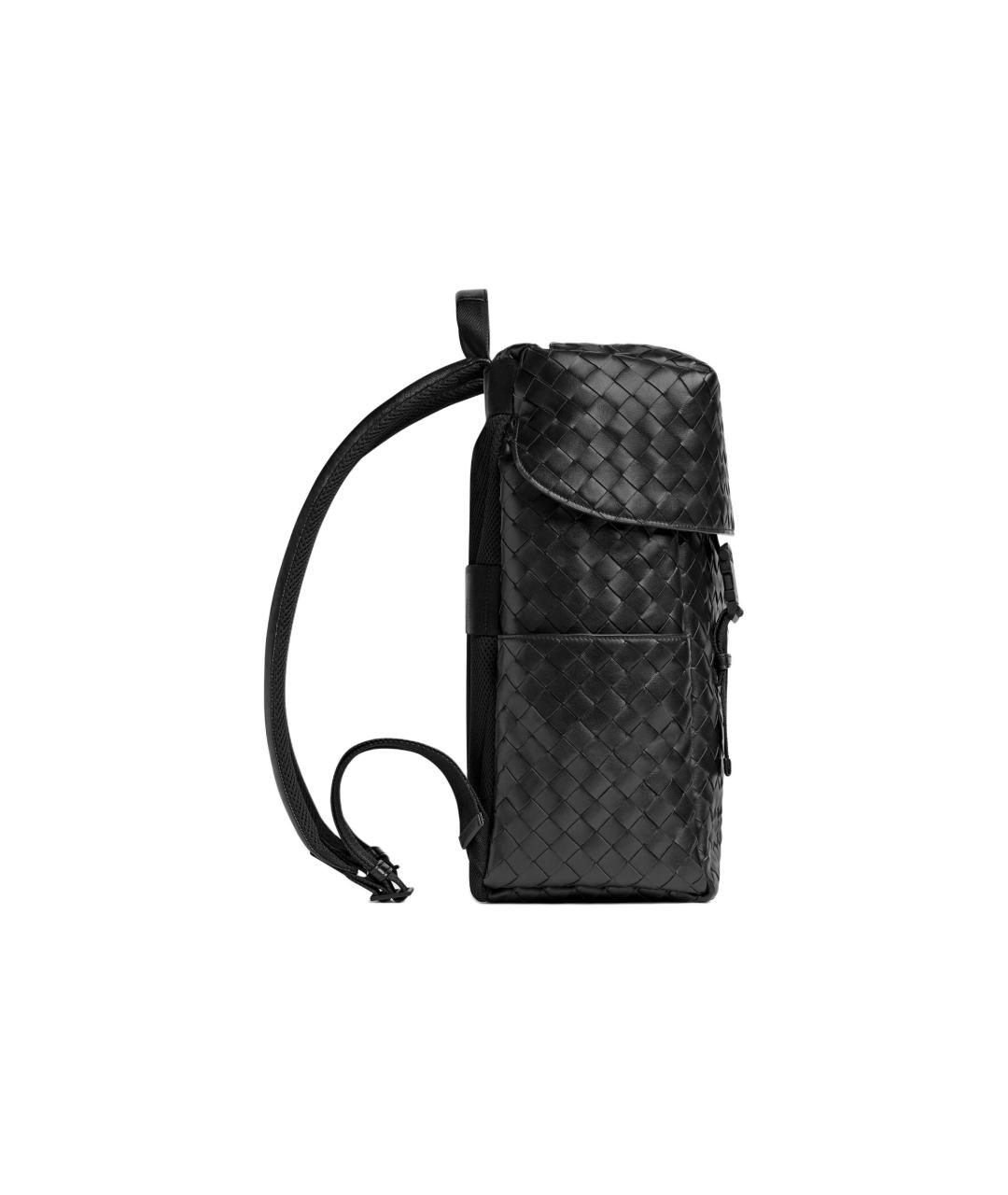 BOTTEGA VENETA Черный кожаный рюкзак, фото 2