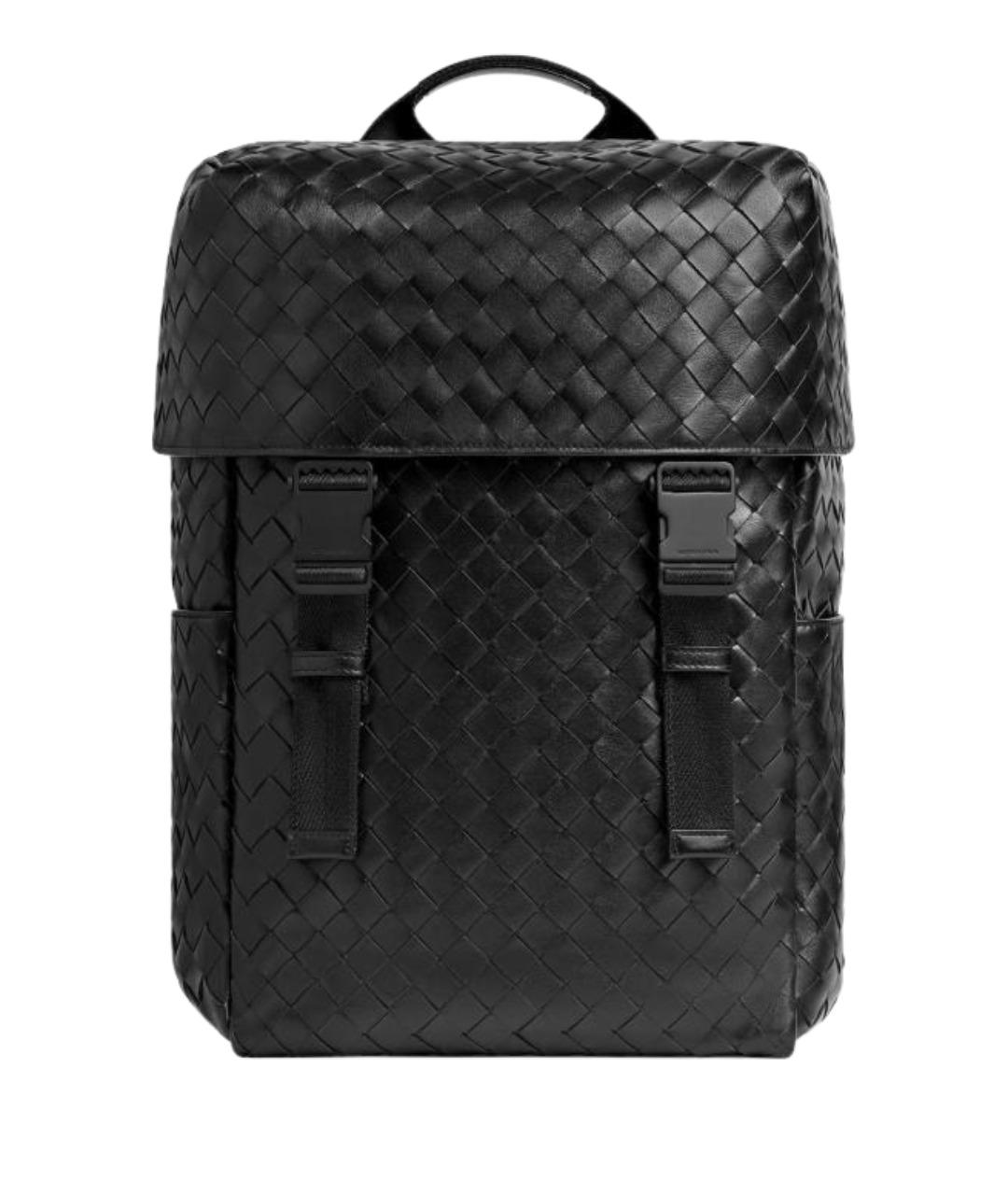 BOTTEGA VENETA Черный кожаный рюкзак, фото 1