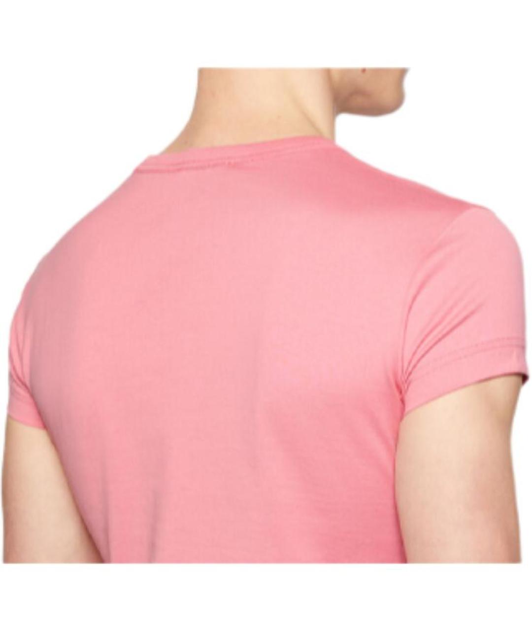 ACNE STUDIOS Розовая хлопковая футболка, фото 3