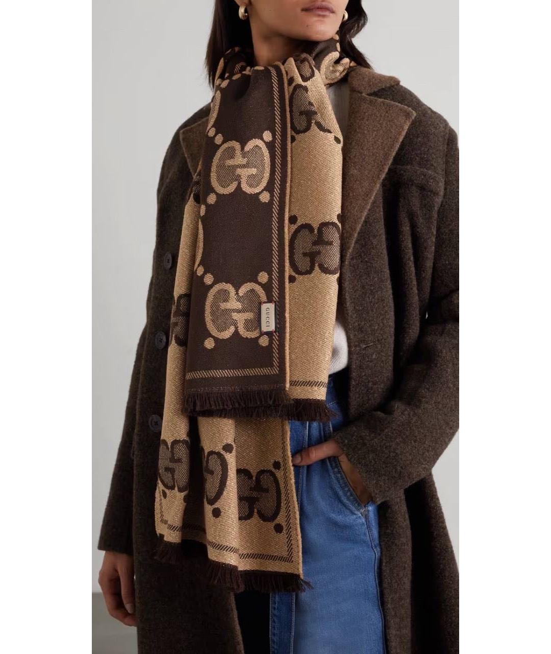 GUCCI Шерстяной шарф, фото 2