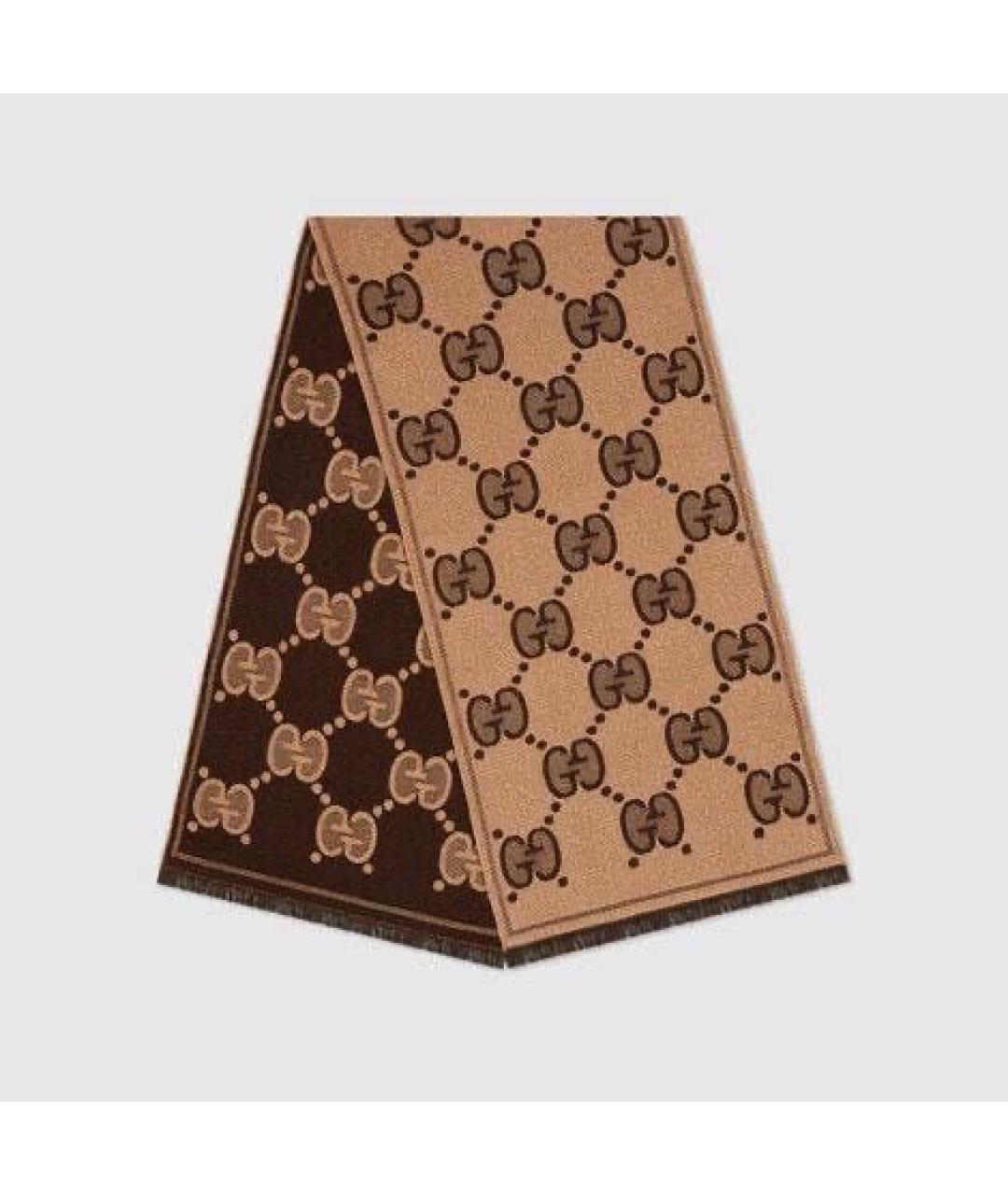 GUCCI Шерстяной шарф, фото 6