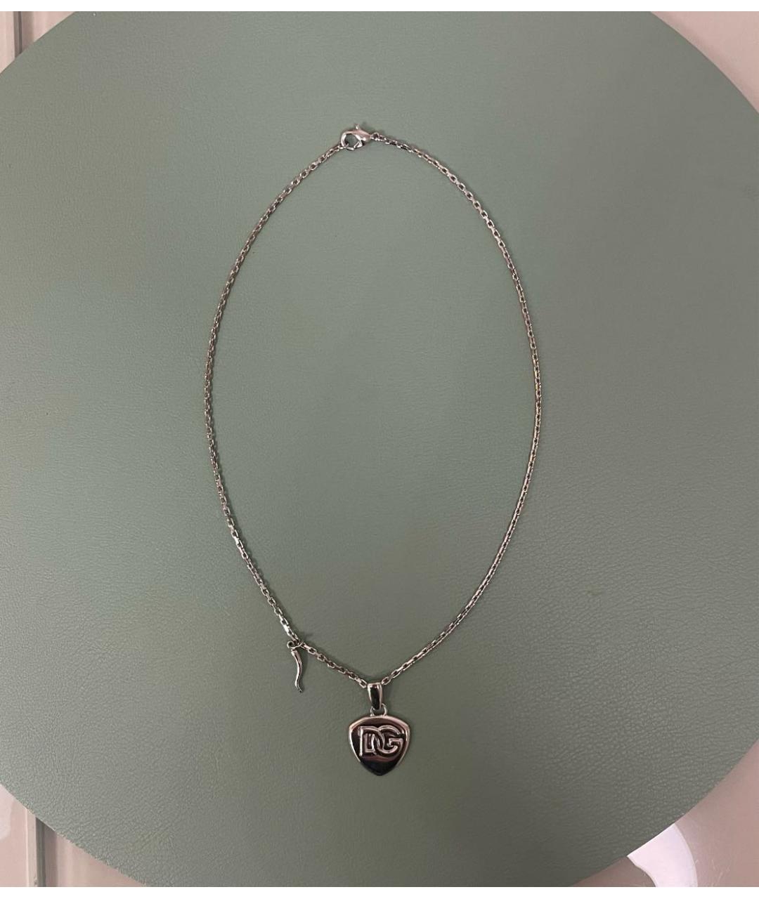 DOLCE&GABBANA Серебряная металлическая подвеска, фото 2