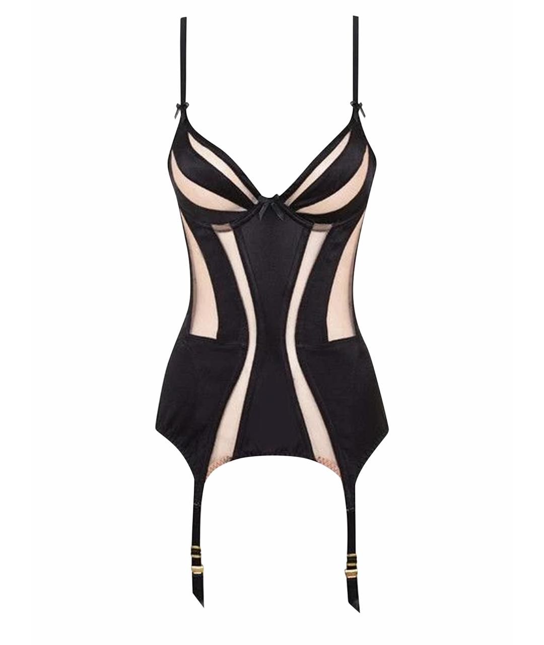 AGENT PROVOCATEUR Черный атласный корсет, фото 1