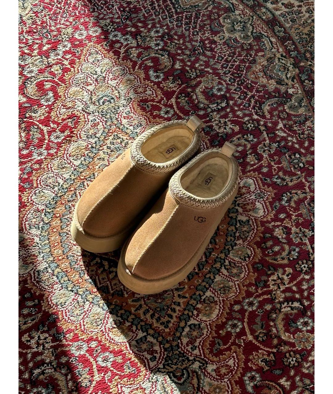 UGG AUSTRALIA Бежевые замшевые ботинки, фото 3