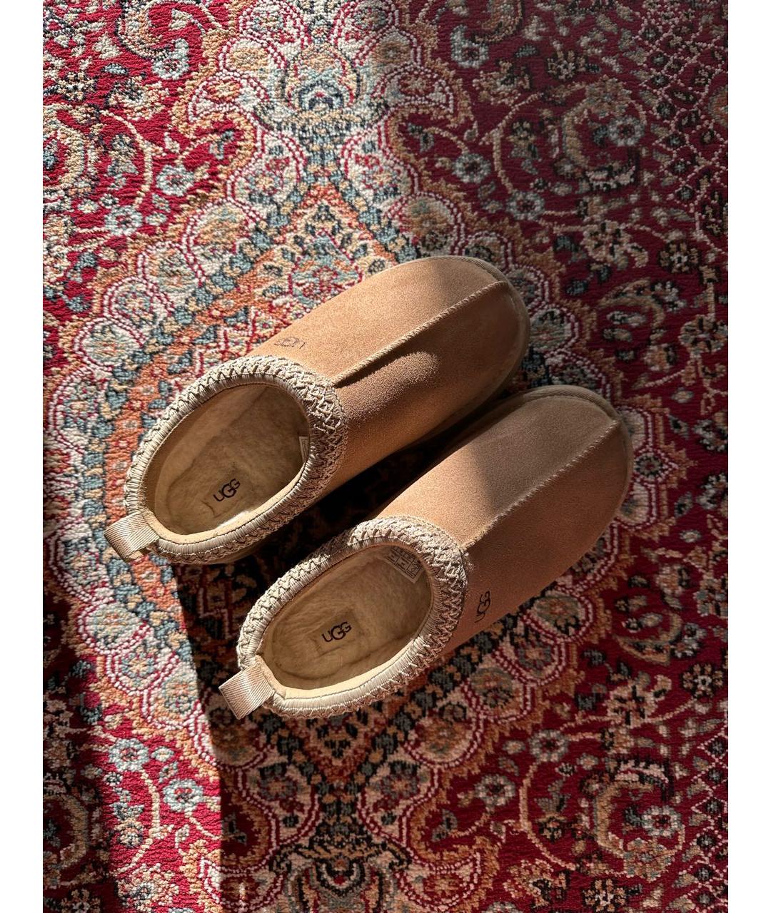 UGG AUSTRALIA Бежевые замшевые ботинки, фото 2