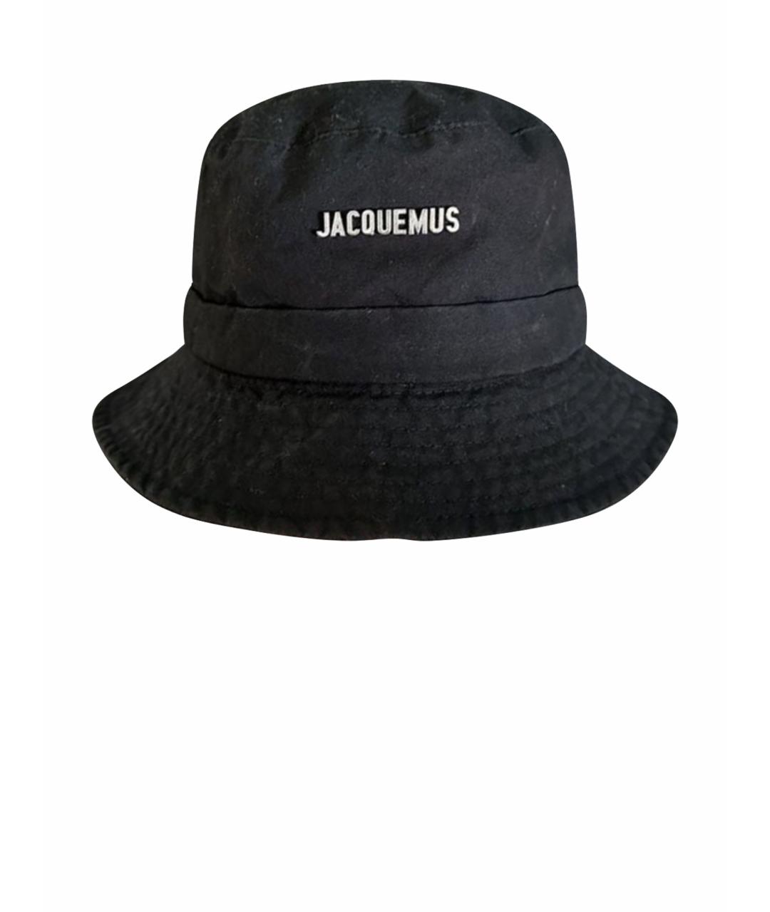 JACQUEMUS Черная хлопковая панама, фото 1