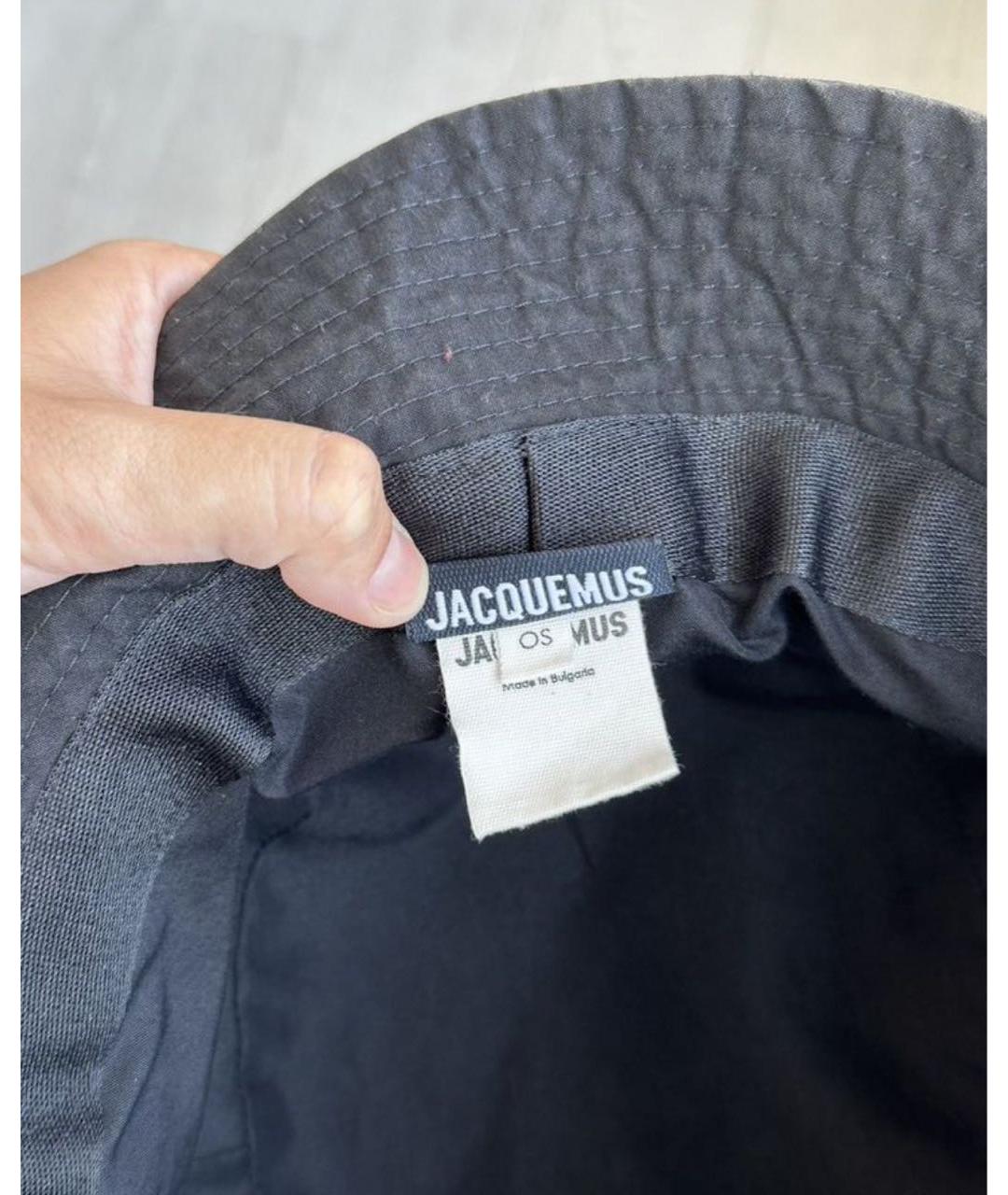JACQUEMUS Черная хлопковая панама, фото 4