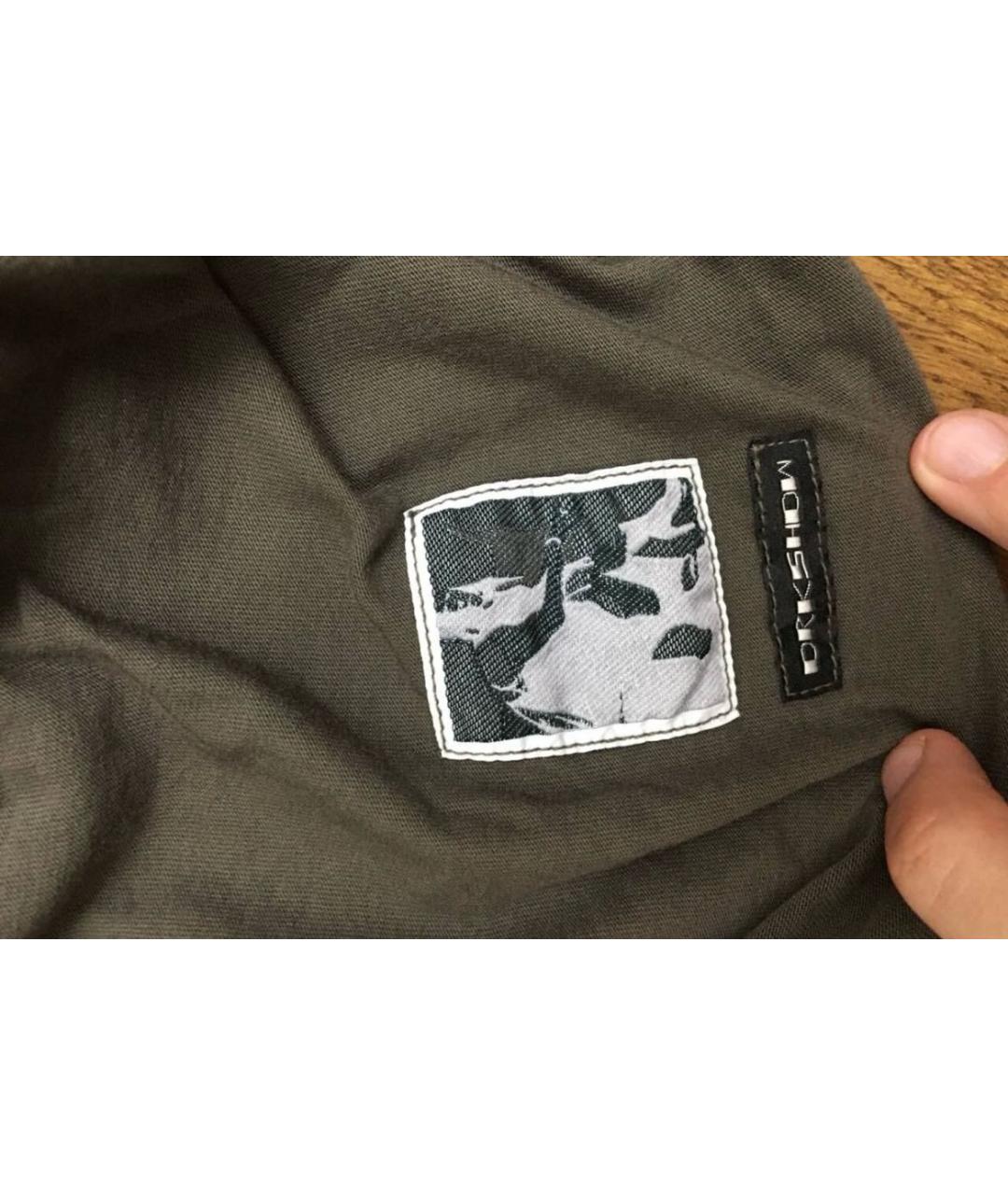 RICK OWENS DRKSHDW Коричневая хлопковая майка, фото 3
