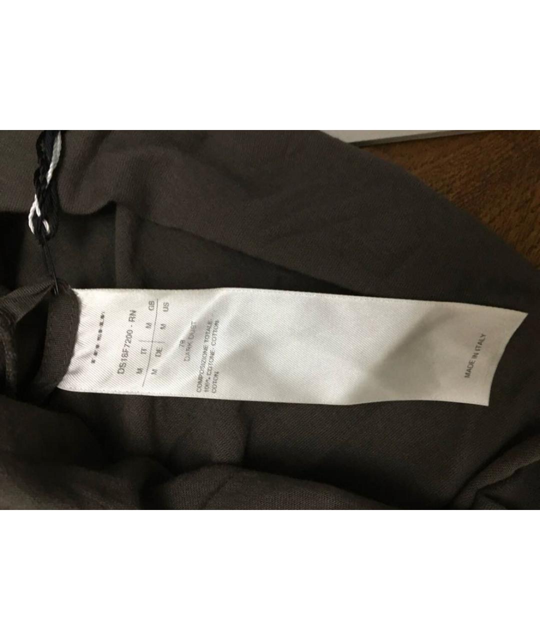 RICK OWENS DRKSHDW Коричневая хлопковая майка, фото 4