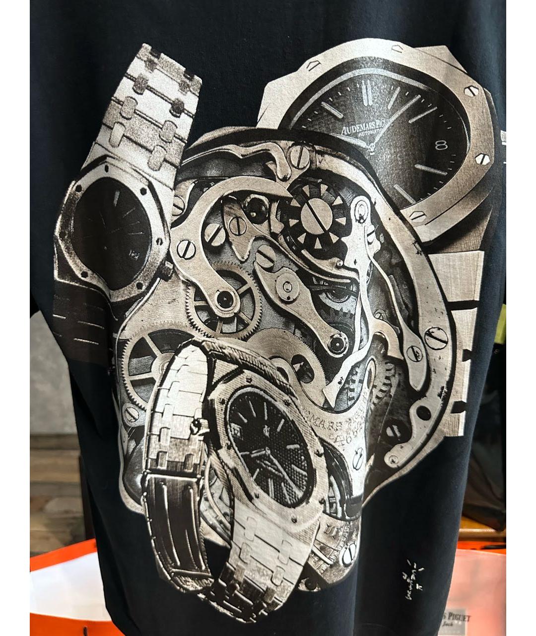 Audemars Piguet Антрацитовая хлопковая футболка, фото 4