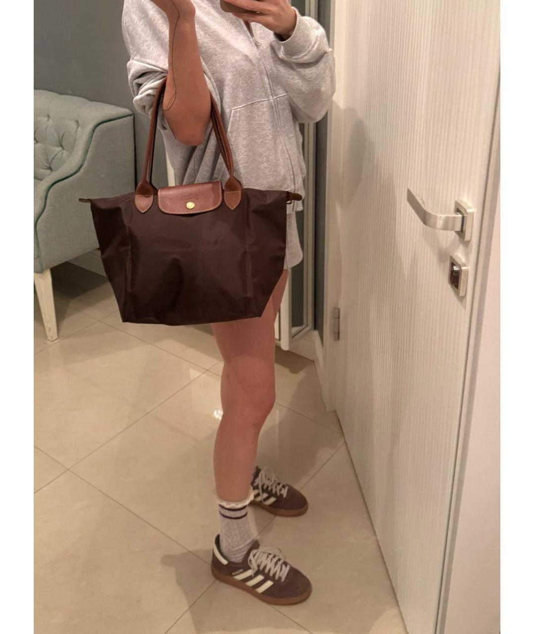 LONGCHAMP Коричневая сумка тоут, фото 7