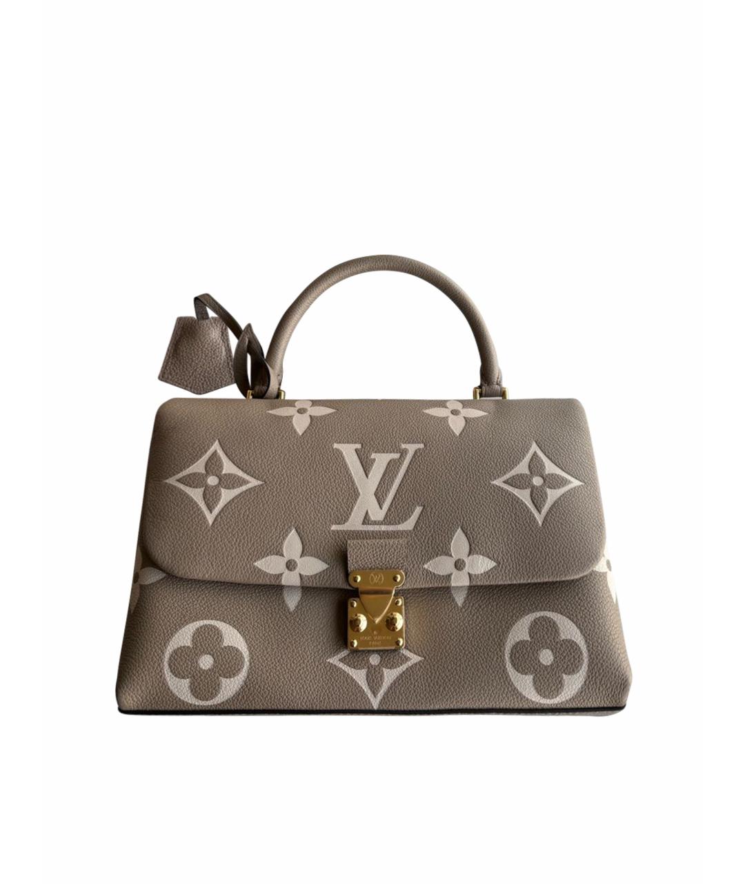 LOUIS VUITTON Бежевая кожаная сумка через плечо, фото 1