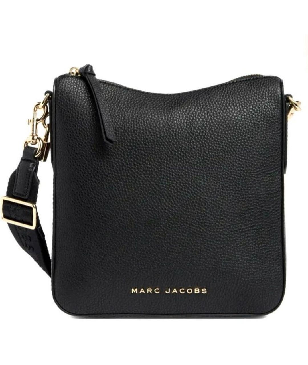 MARC JACOBS Черная кожаная сумка через плечо, фото 8