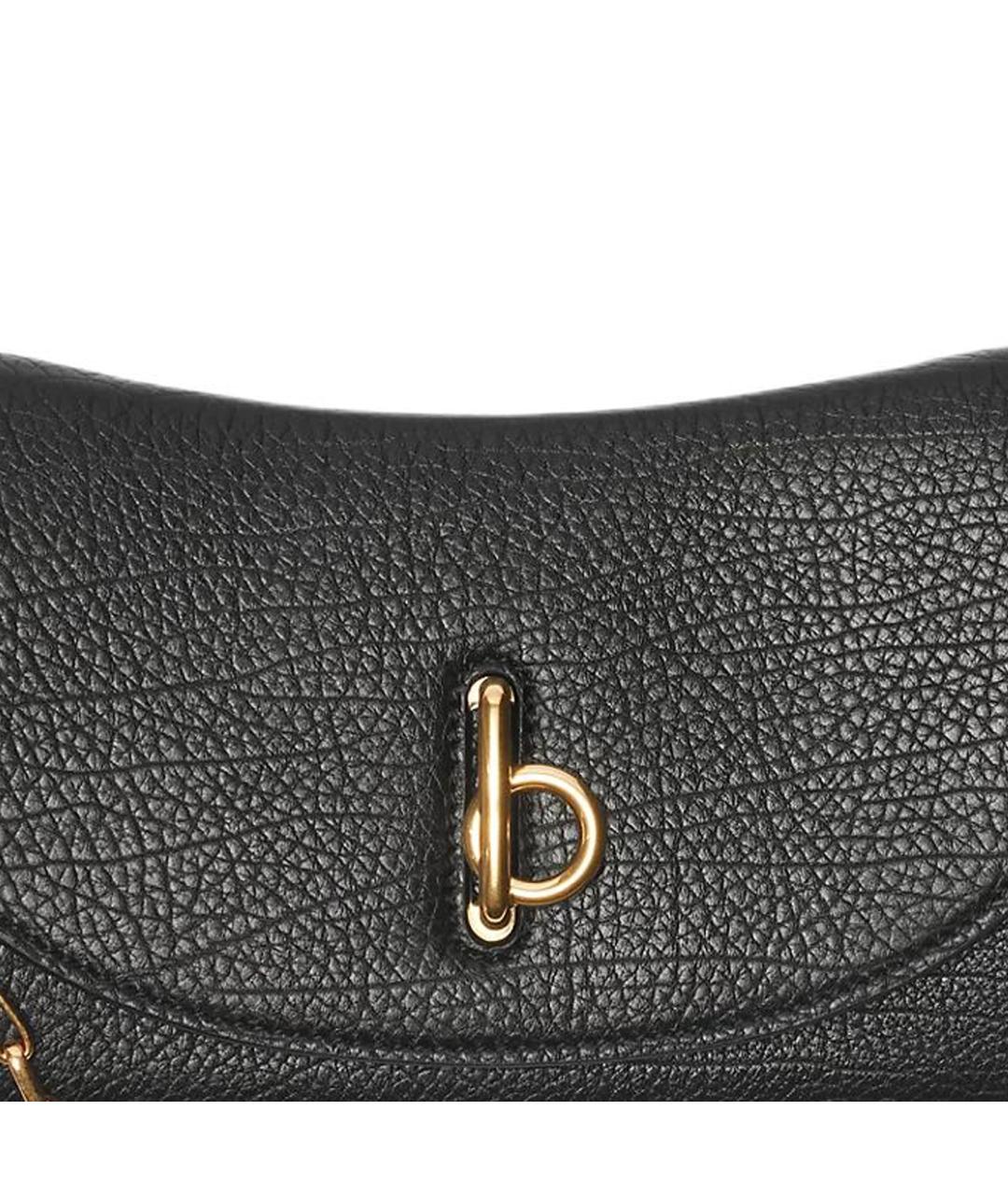 BURBERRY Черный кожаный кошелек, фото 3