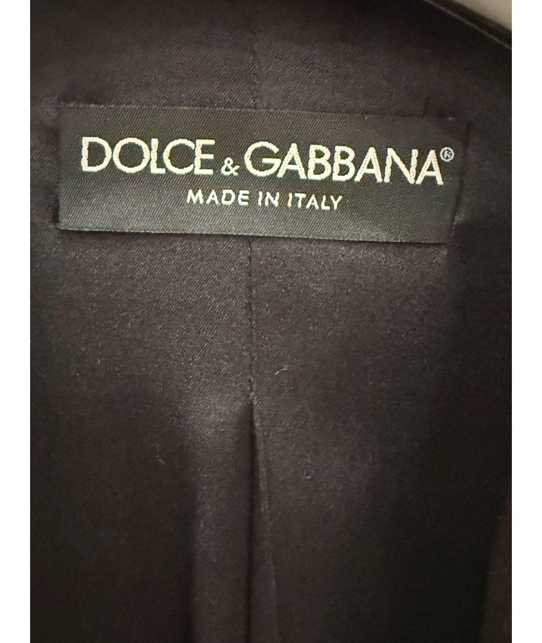 DOLCE&GABBANA Черный вискозный жакет/пиджак, фото 5