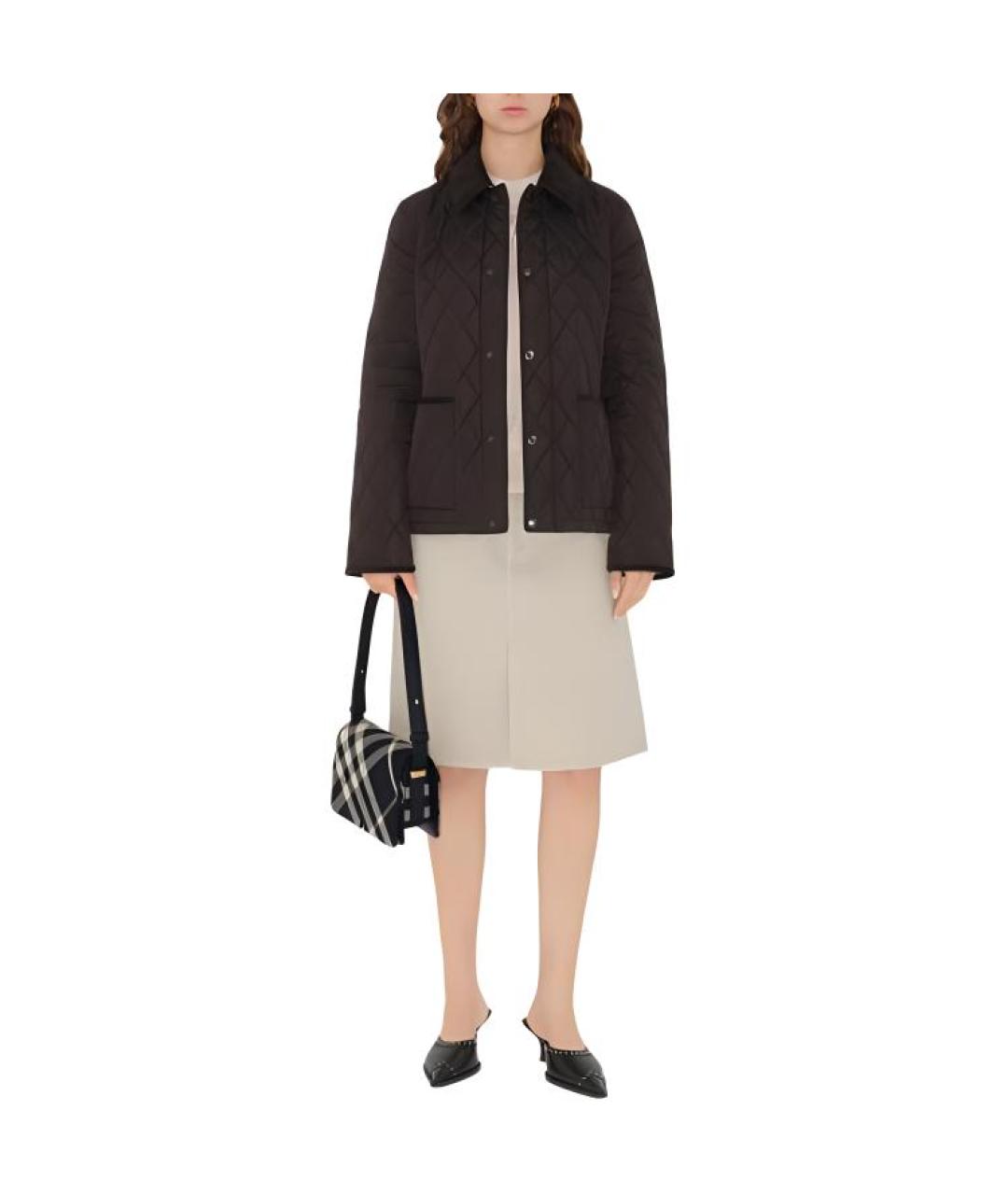 BURBERRY Коричневый пуховик, фото 3