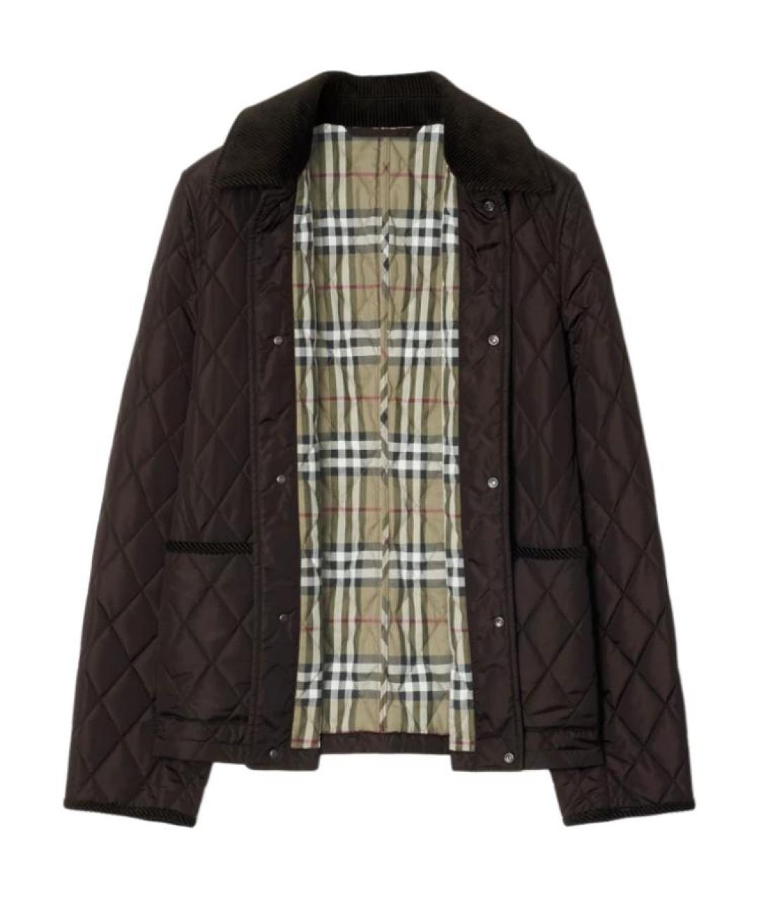 BURBERRY Коричневый пуховик, фото 2