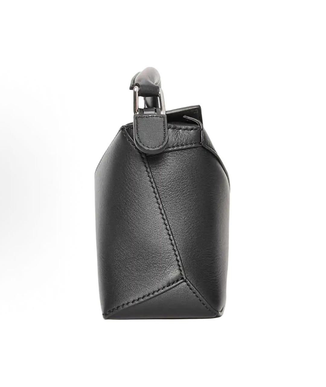 LOEWE Черная кожаная сумка через плечо, фото 4