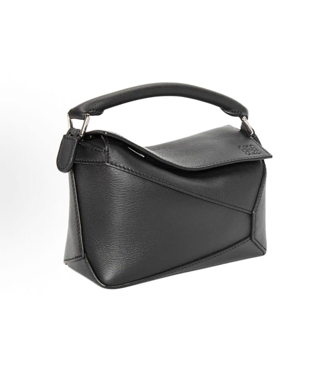 LOEWE Черная кожаная сумка через плечо, фото 3