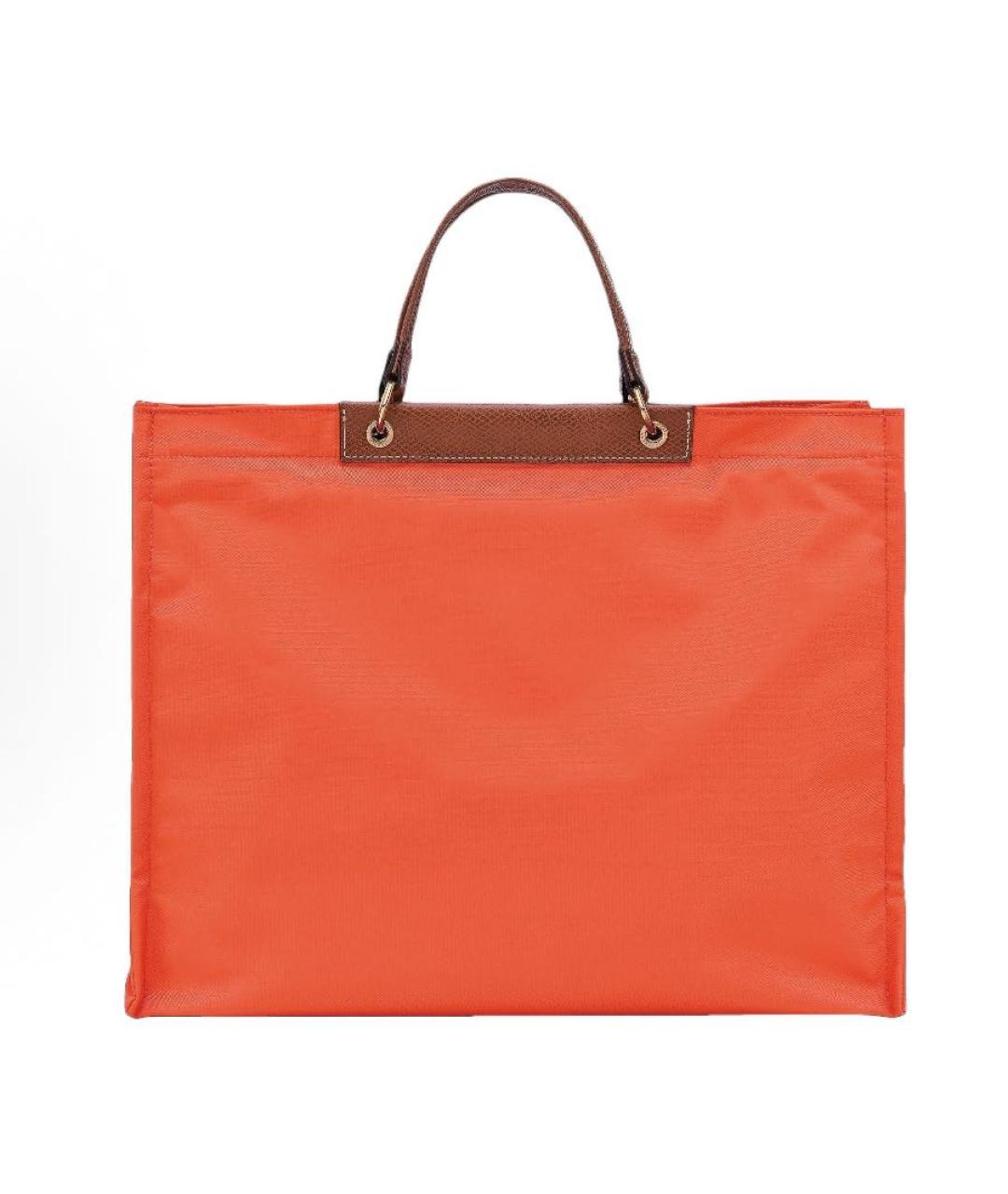 LONGCHAMP Оранжевая сумка тоут, фото 5