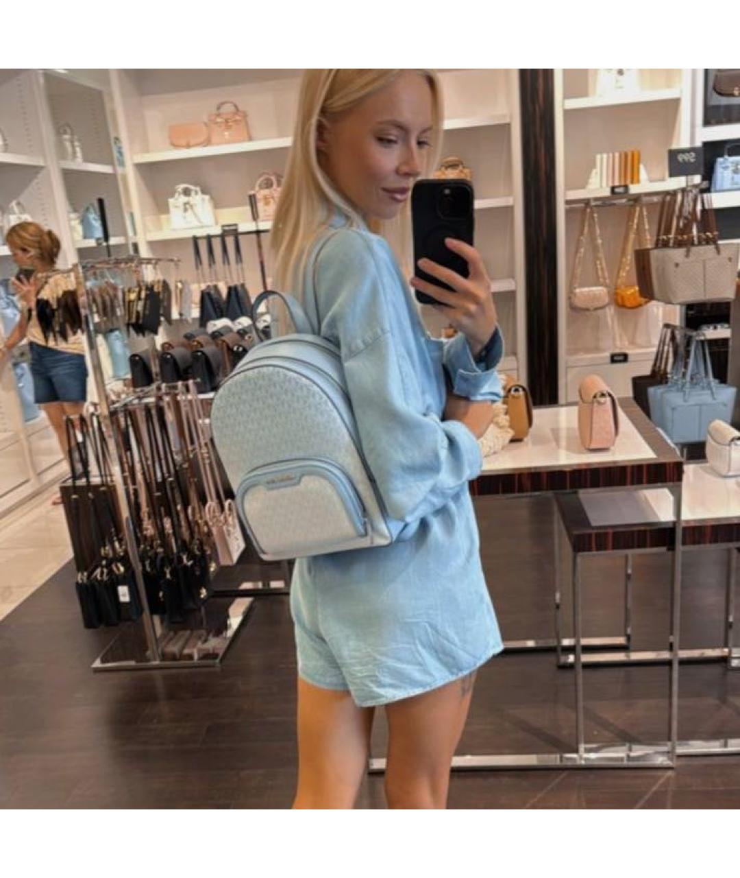 MICHAEL KORS Голубой рюкзак, фото 5