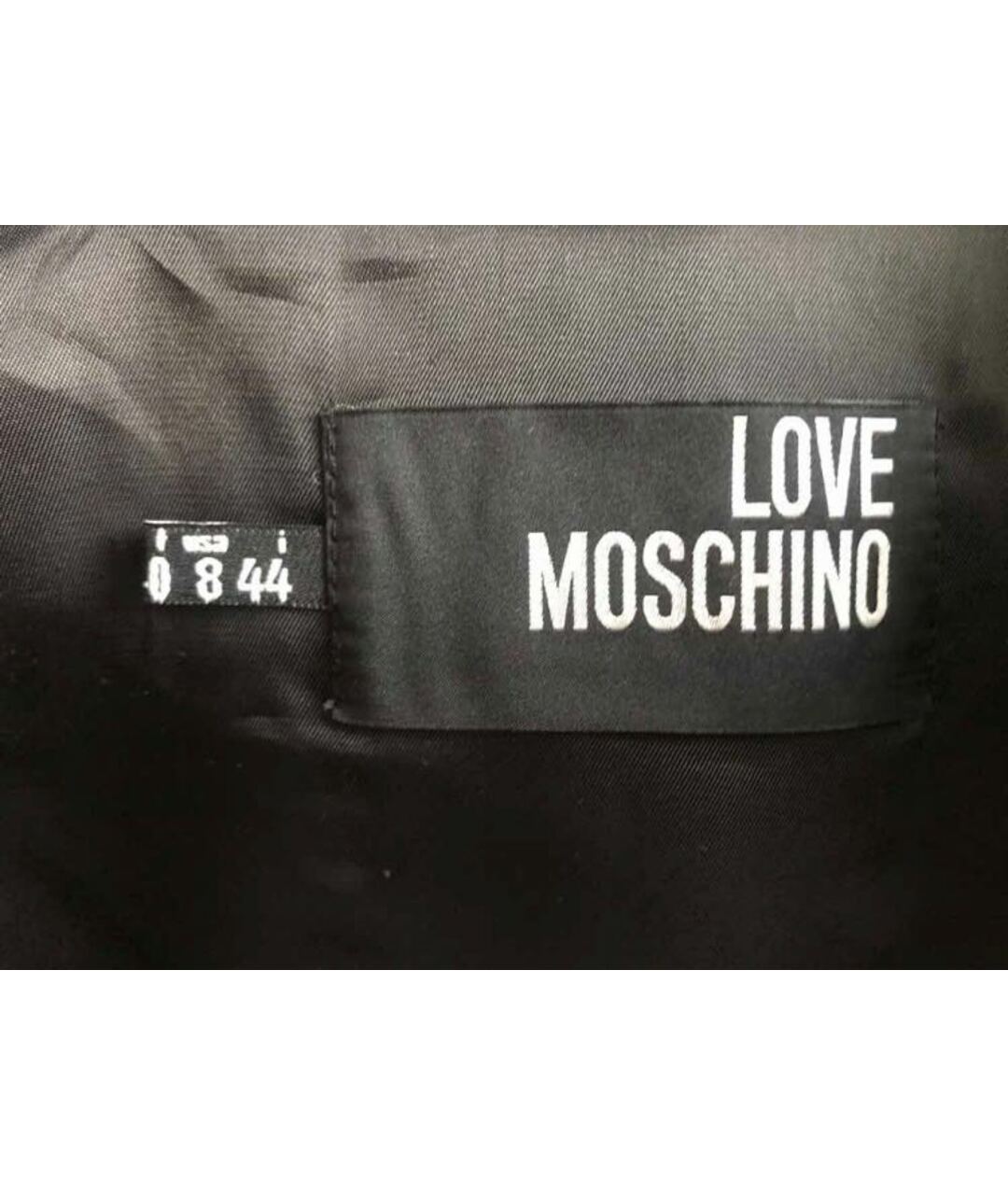 LOVE MOSCHINO Черная полиэстеровая куртка, фото 5