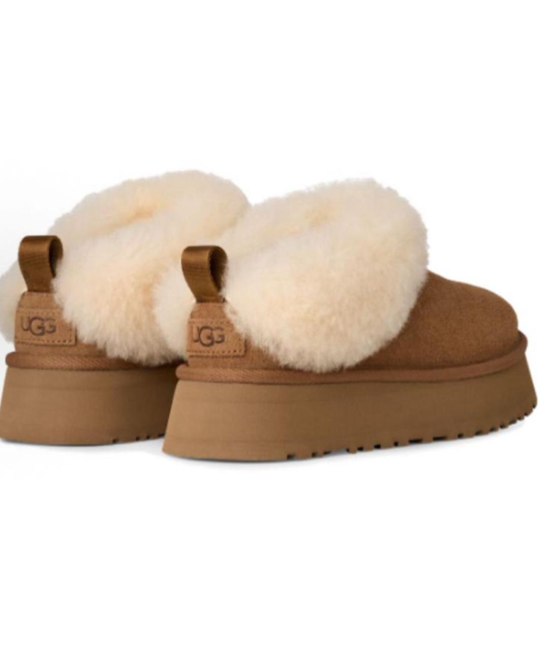 UGG AUSTRALIA Бежевые замшевые ботинки, фото 2