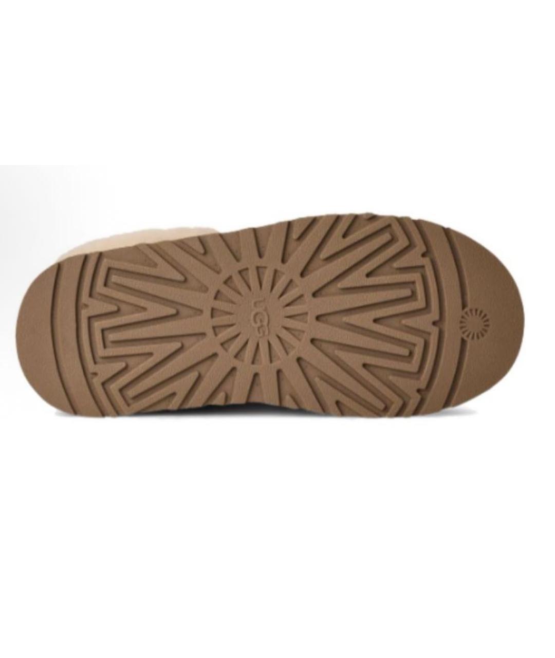 UGG AUSTRALIA Бежевые замшевые ботинки, фото 4