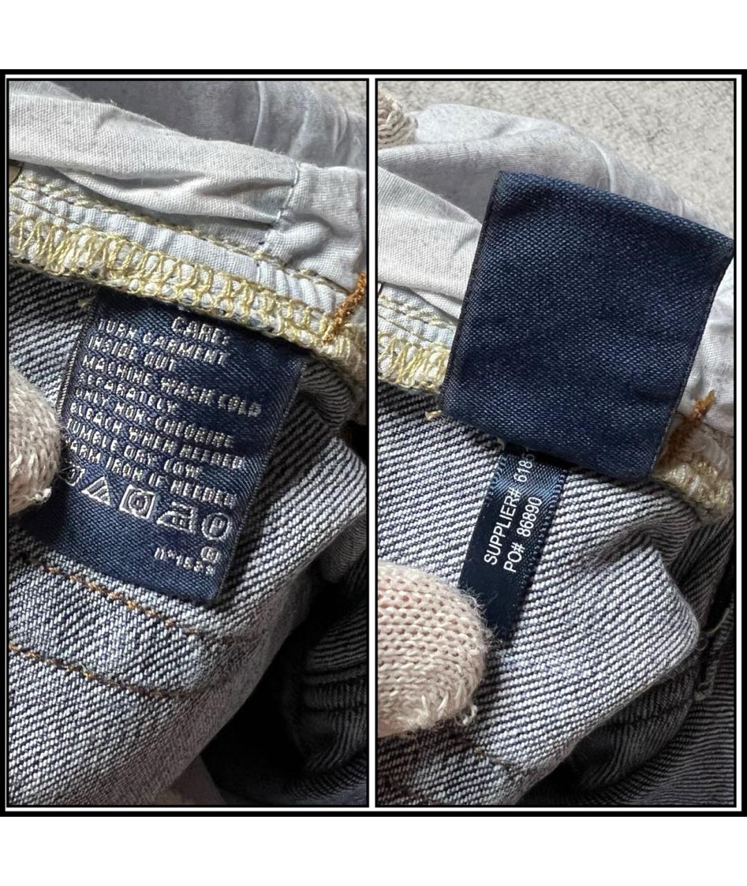 RALPH LAUREN Темно-синие хлопко-эластановые джинсы слим, фото 8