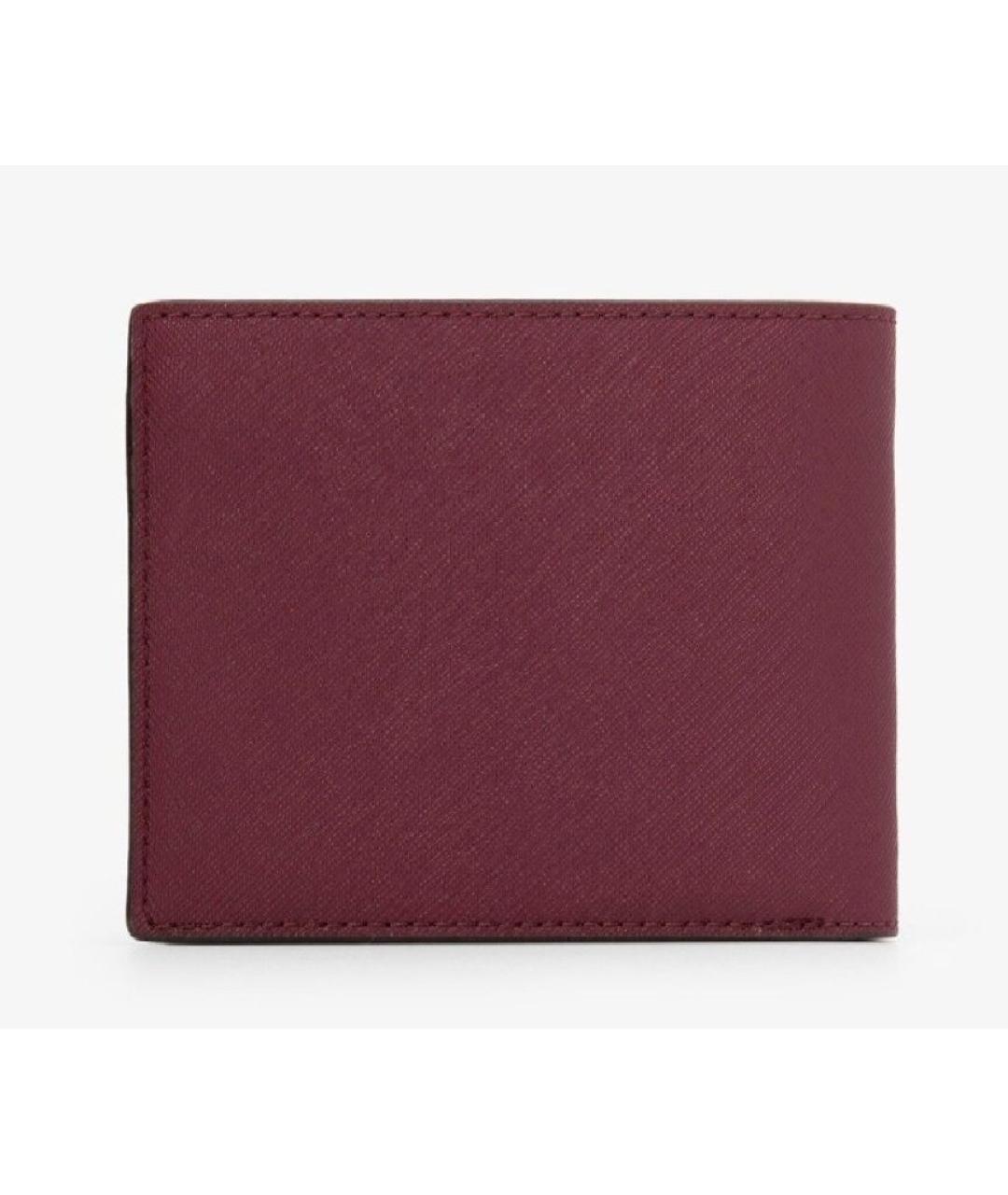 MICHAEL KORS Бордовый кожаный кошелек, фото 2