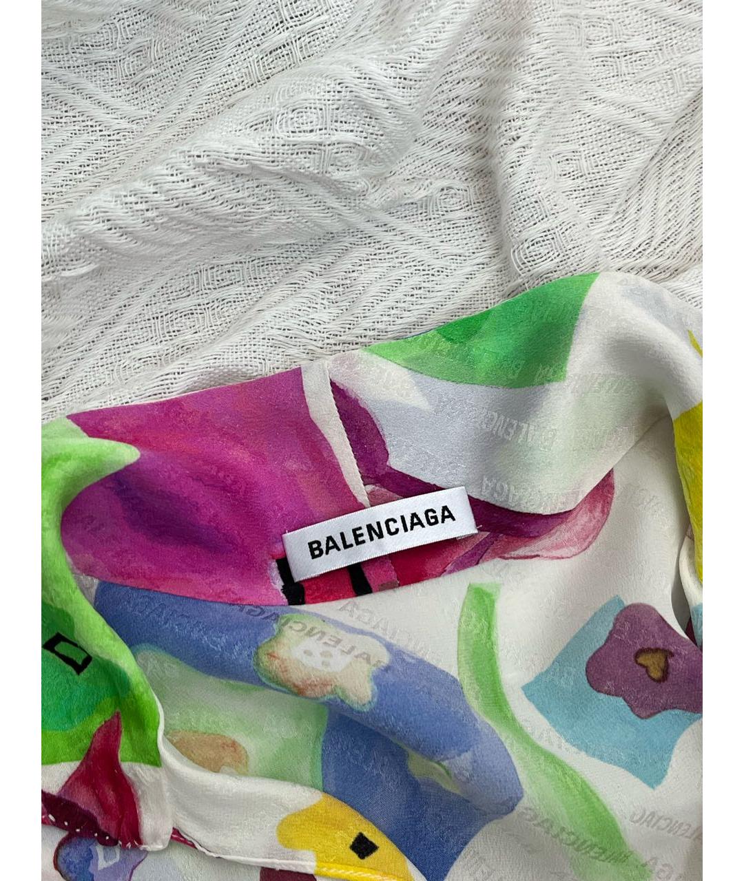 BALENCIAGA Мульти шелковая блузы, фото 3