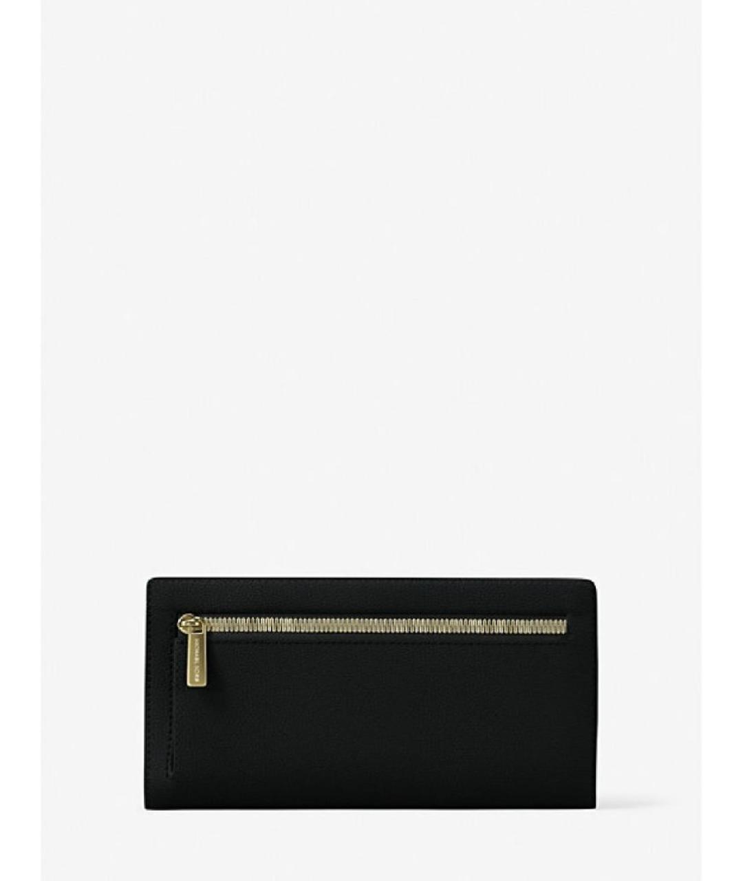 MICHAEL KORS Черный кожаный кошелек, фото 2