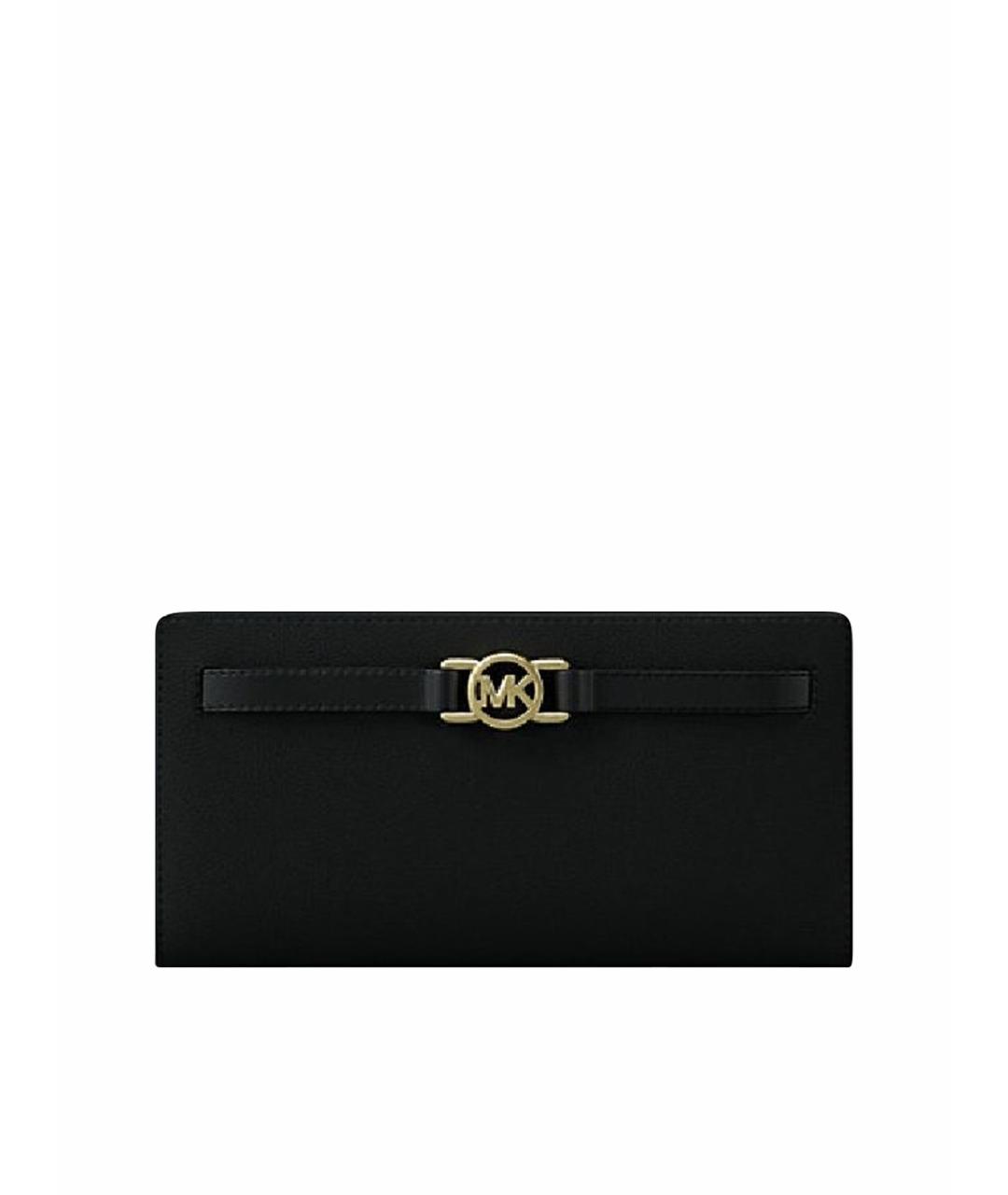 MICHAEL KORS Черный кожаный кошелек, фото 1