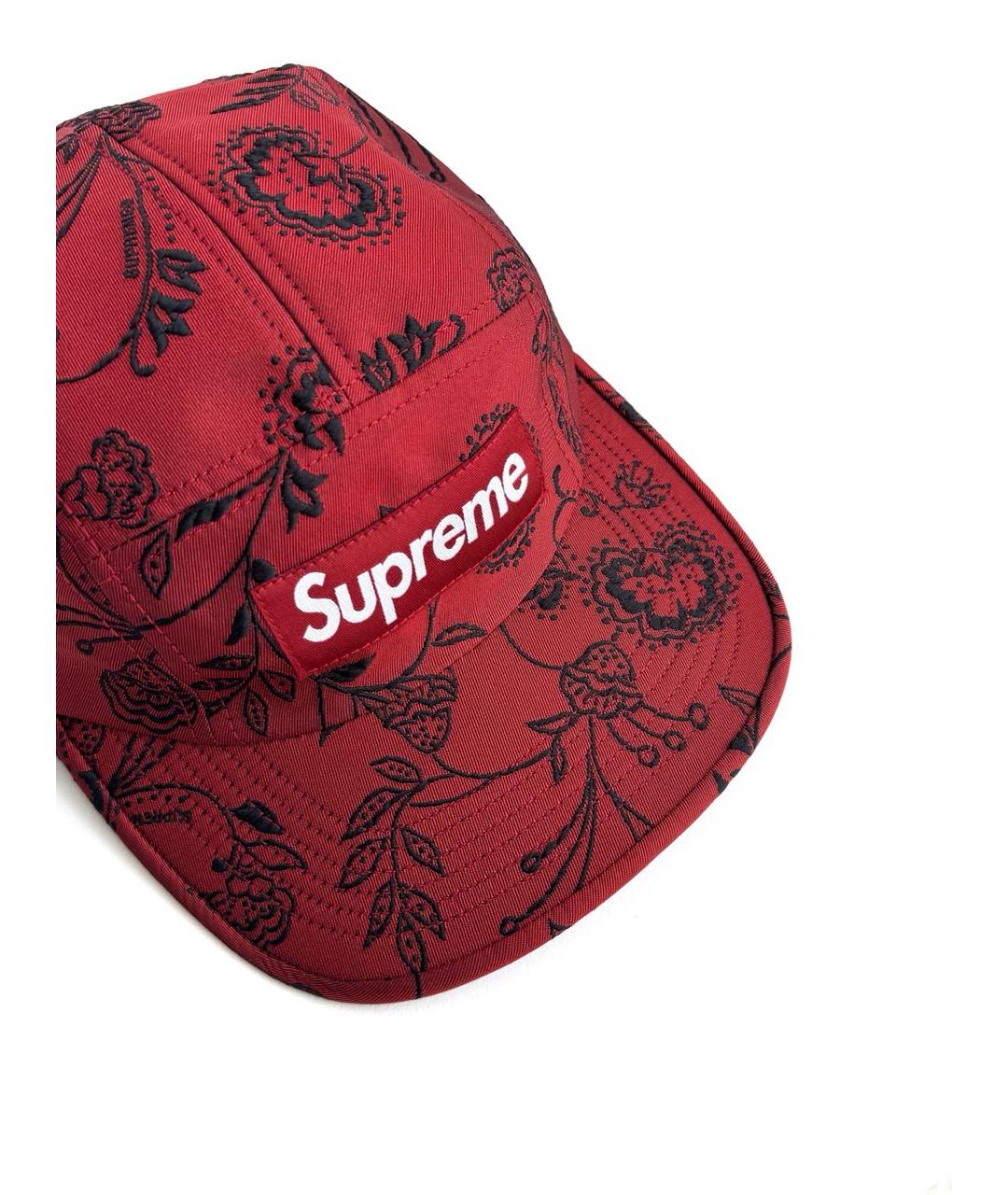 SUPREME Бордовая кепка/бейсболка, фото 3