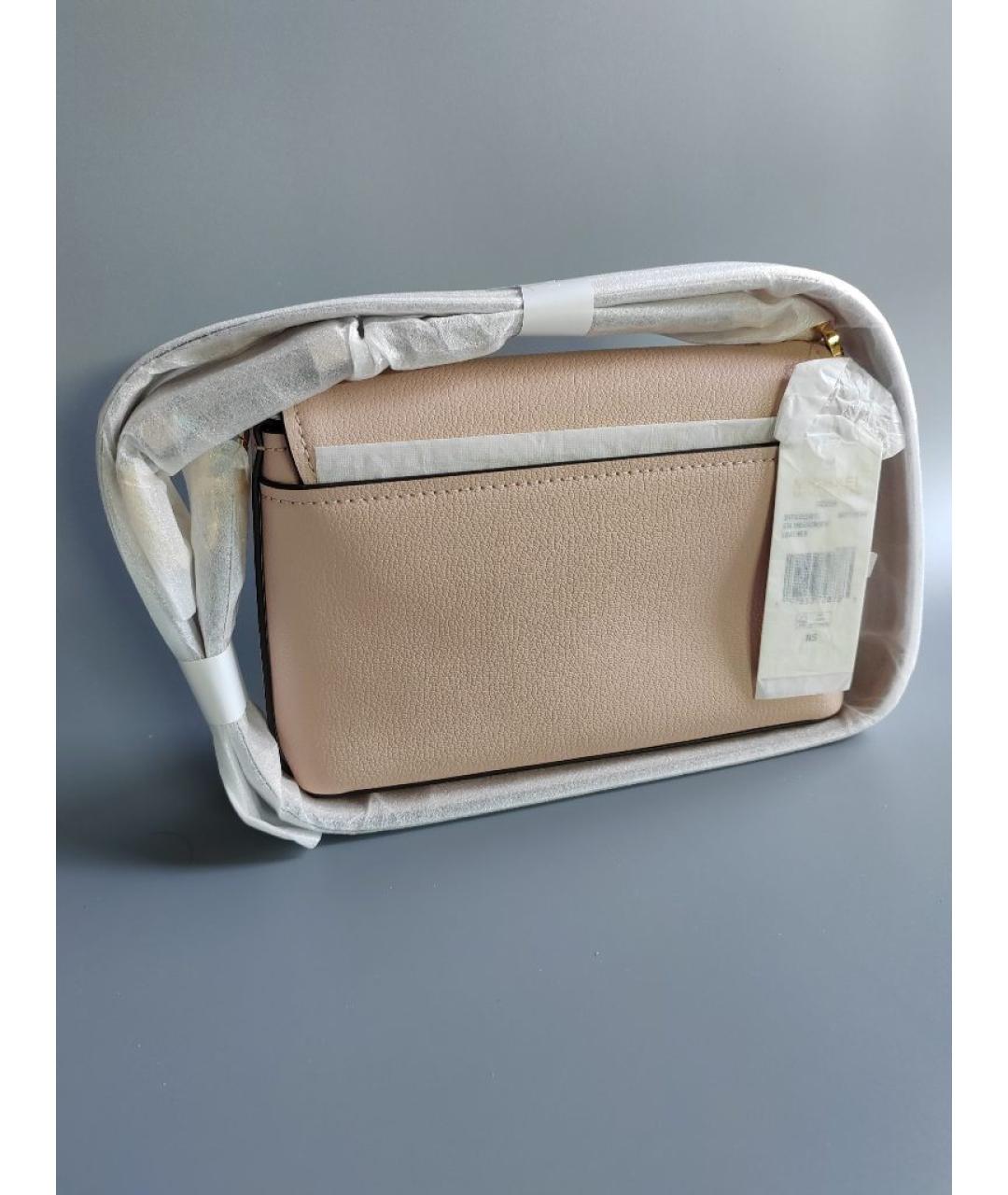 MICHAEL KORS Розовая кожаная сумка через плечо, фото 5