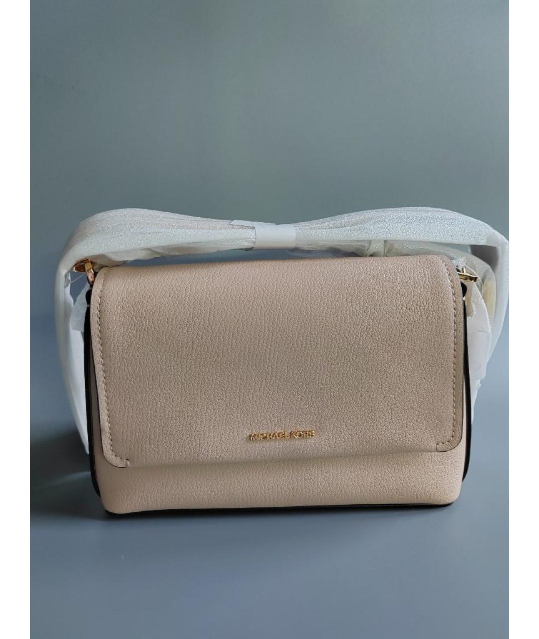 MICHAEL KORS Розовая кожаная сумка через плечо, фото 4