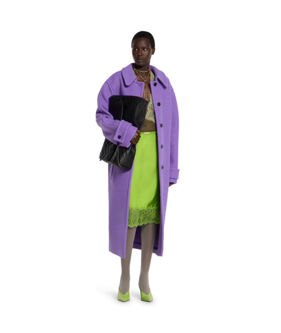 GUCCI Салатовая вискозная юбка миди, фото 2