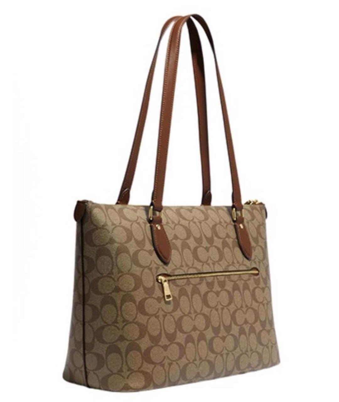 COACH Коричневая сумка тоут, фото 2