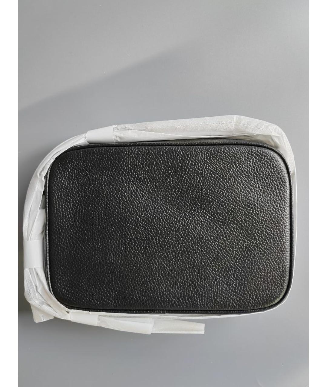 MICHAEL KORS Черная кожаная сумка через плечо, фото 8