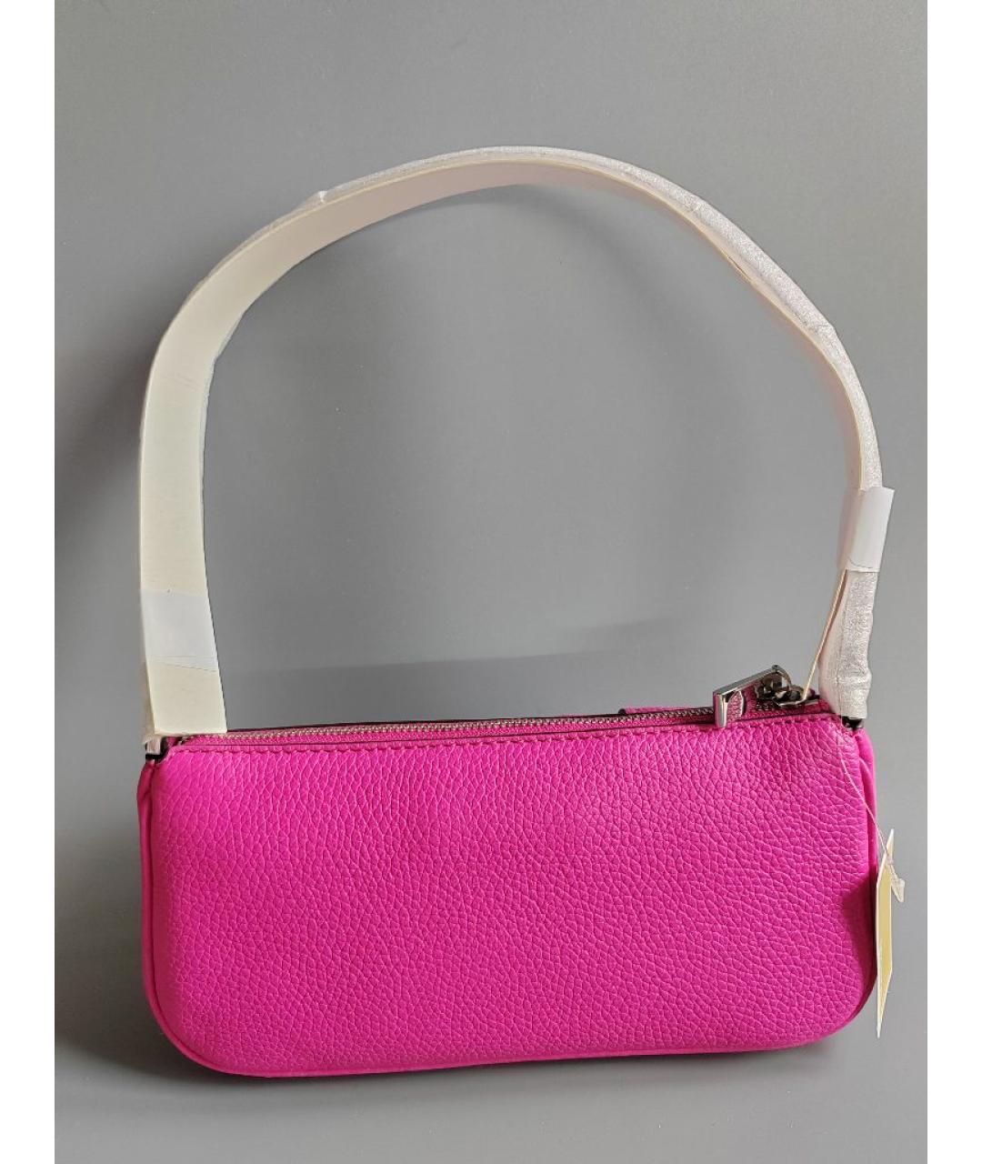 MICHAEL KORS Фуксия кожаная сумка с короткими ручками, фото 6