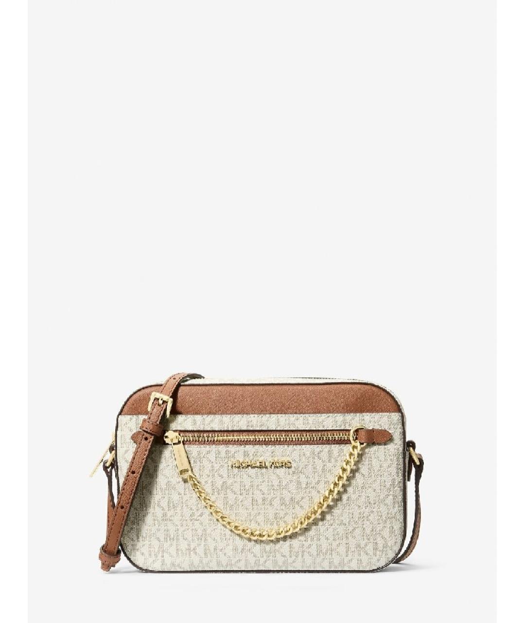MICHAEL KORS Бежевая сумка через плечо, фото 5