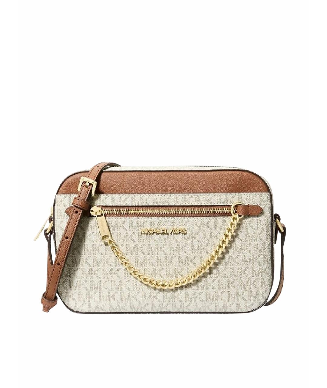 MICHAEL KORS Бежевая сумка через плечо, фото 1
