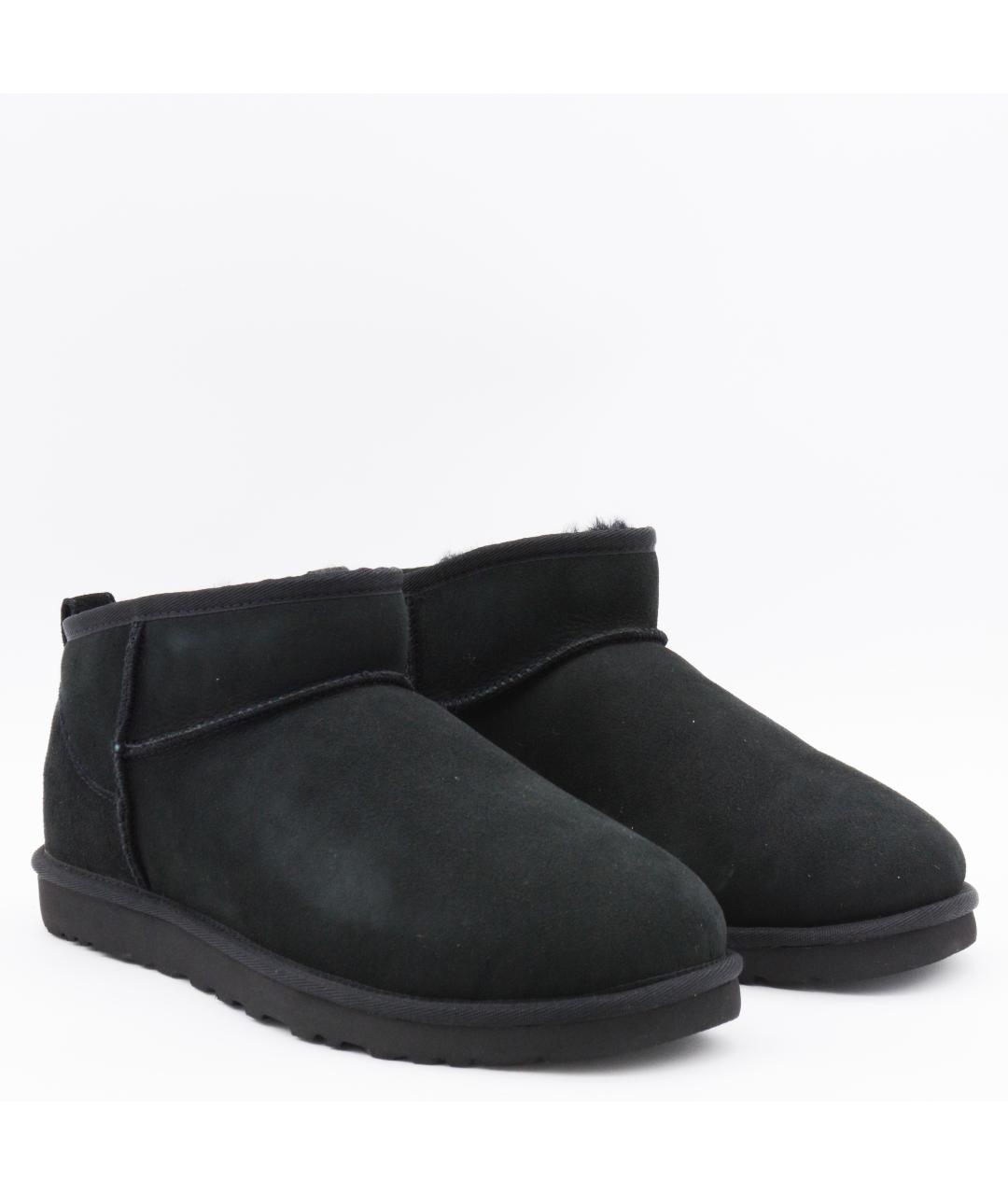 UGG AUSTRALIA Черные нубуковые высокие ботинки, фото 2